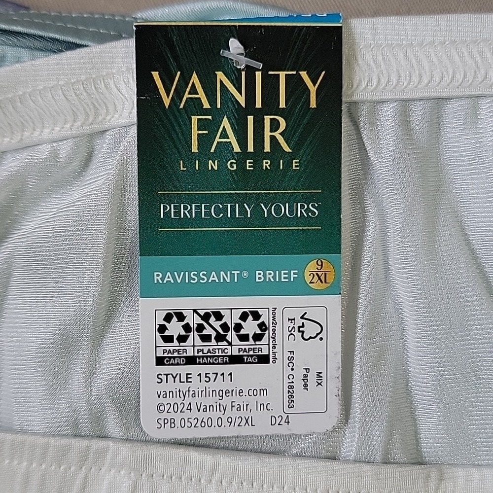 Vanity Fair Ravissant Brief Panties 3 Pack Multi Color Size 9 2XL Style 15711 - Picture 6 of 7